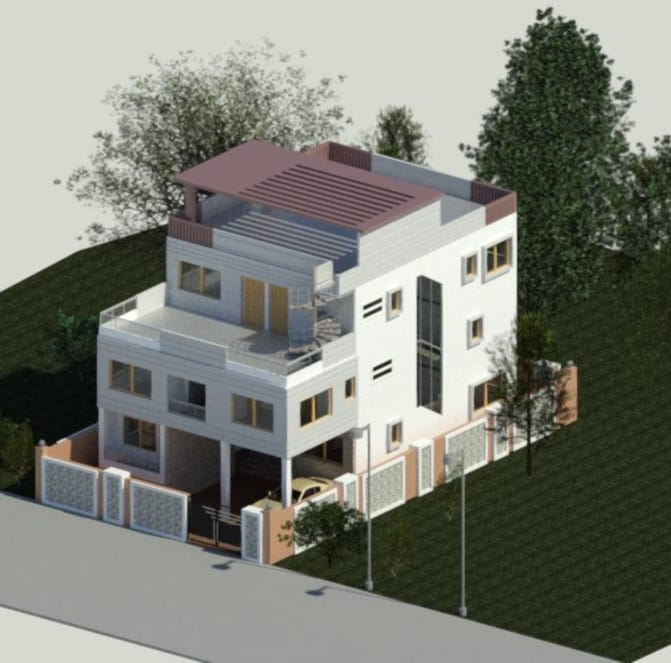 Sample of project plans Night view