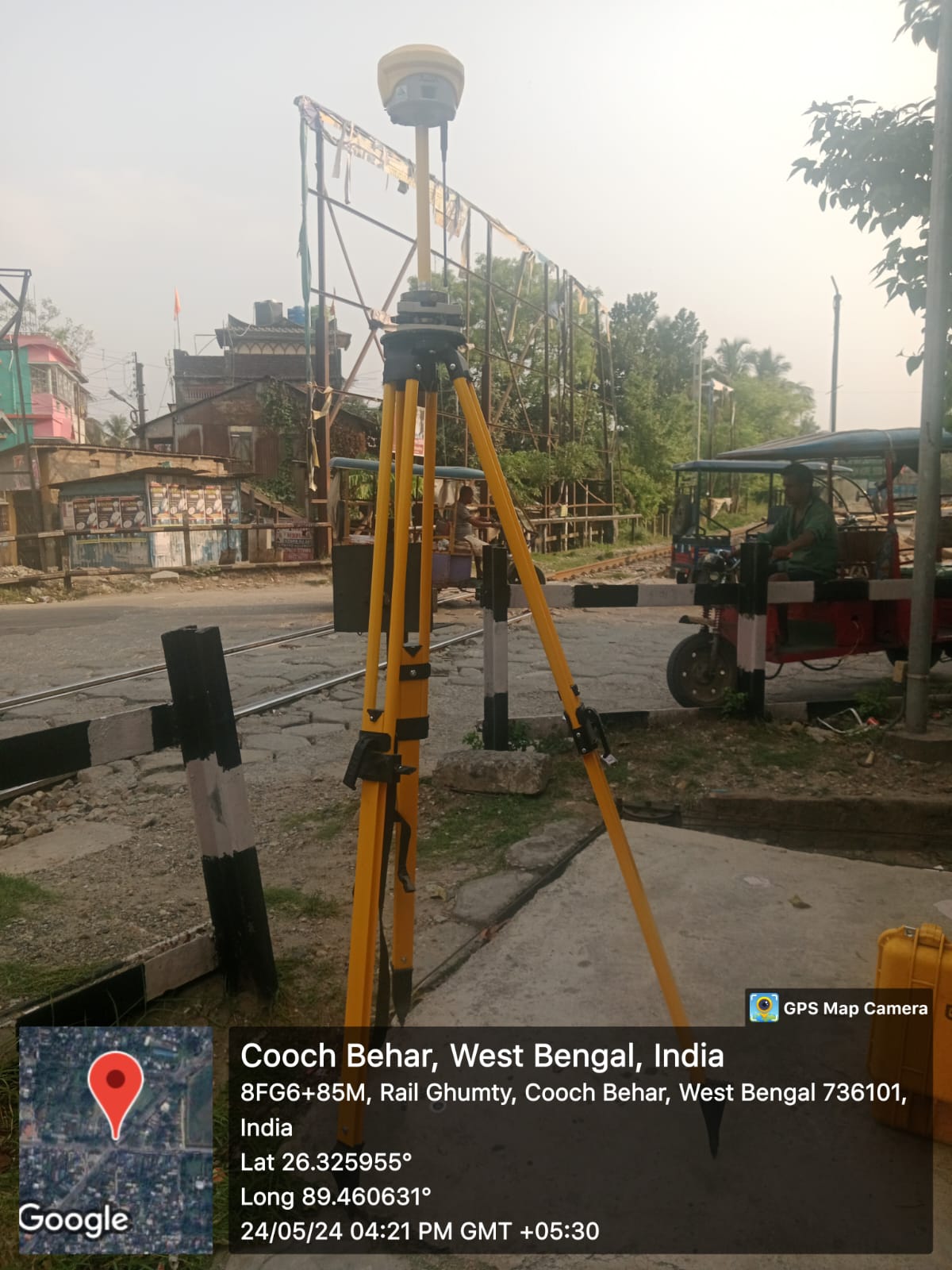 Surveyor with equipment