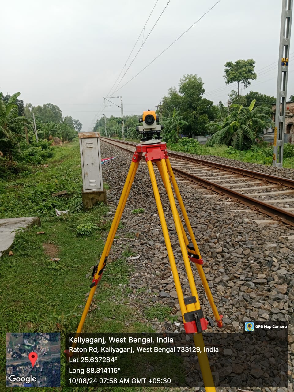 GPS equipment in the field
