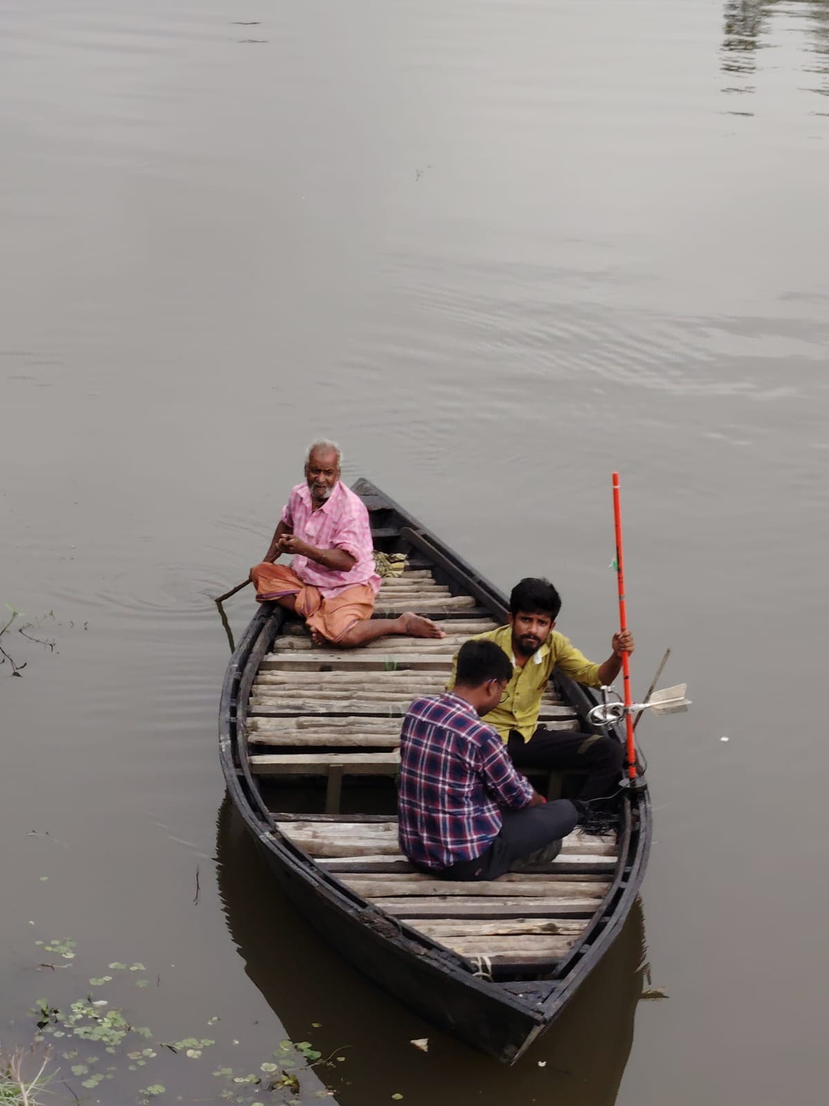 Survey equipment setup on site